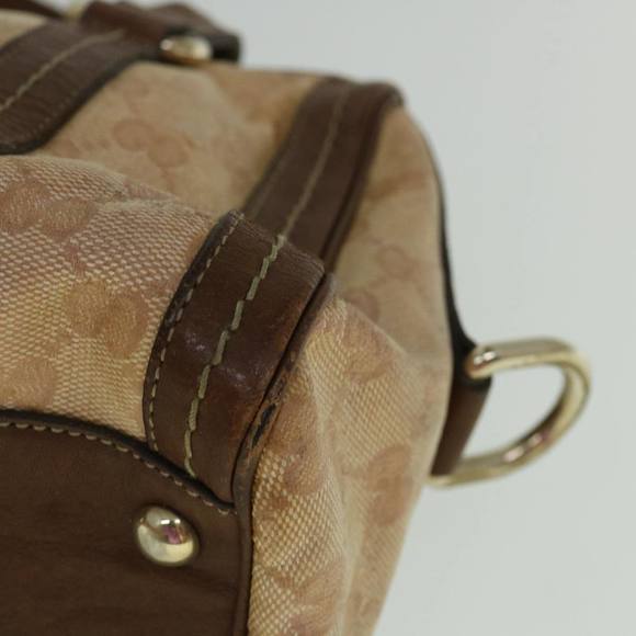 GUCCI GG Crystal Canvas Hand Bag Coated Canvas Brown 181487 Auth 60263 - Picture 9 of 16